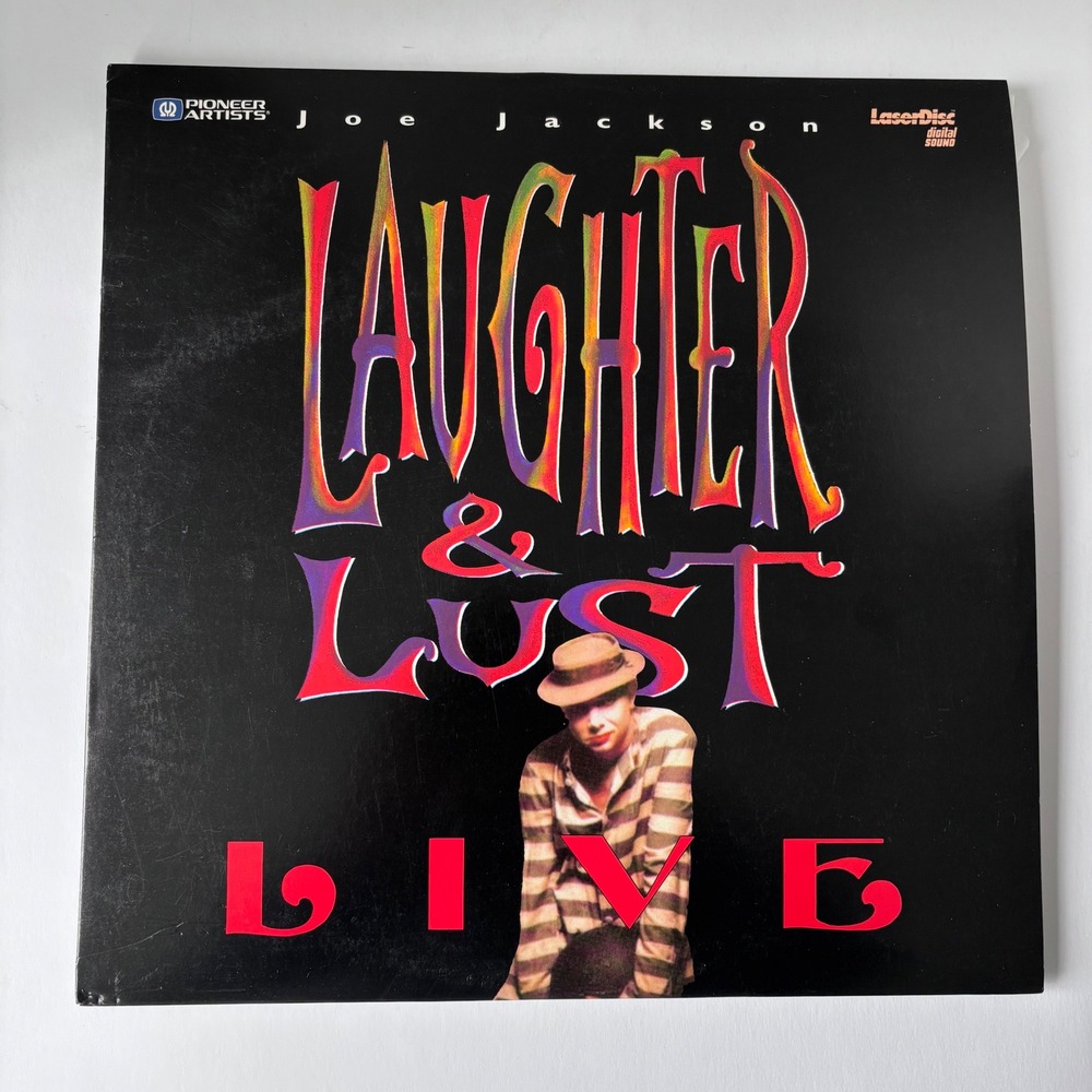 Joe Jackson‎ Laughter & Lust Live Laserdisc Pioneer Artists Vintage 1991 Music